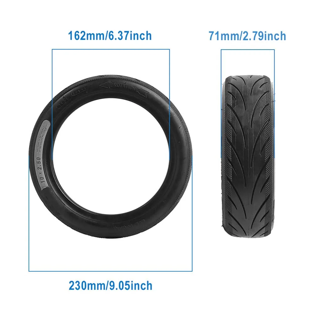 

10-дюймовая бескамерная шина 10x2,50, вакуумная шина для Ninebot F2/F2 Plus, запасные части для ремонта бескамерных шин для электрического скутера