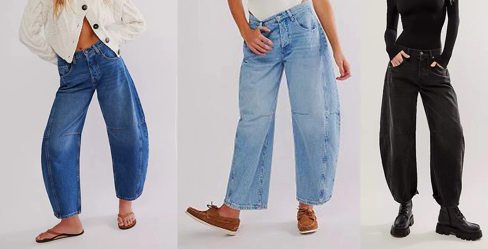 

Women Barrel Jeans Summer Fashion Mid Rise Button Fly Closure Pocket Design Ankle Length Demin Pants Streetwear