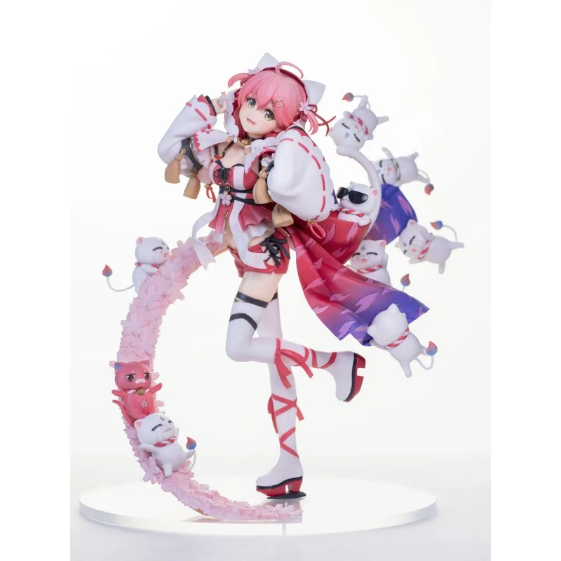 

New Anime GK Sakura Miko Kawaii Figure Resin DIY Assembly White Model Toys Doll Ornament Gifts