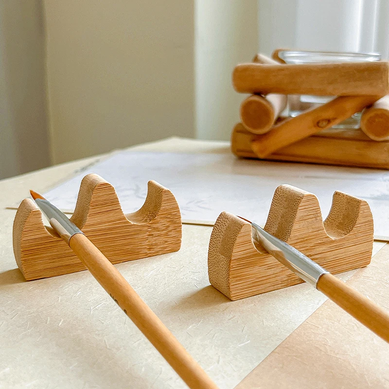 Nail Art Brush Cleaner Wooden Holder UV Acrylic Gel Pen Pot Cleanser Cup Washing Cup Nail Brush Holder Professional Nail Tools