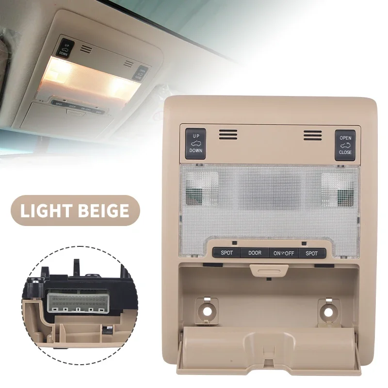 Overhead Console Sunroof Dome Roof Reading Light For Toyota Land Cruiser LC200 2008 2009 2010 2011 2012 2013 2014 2015 2016-2018