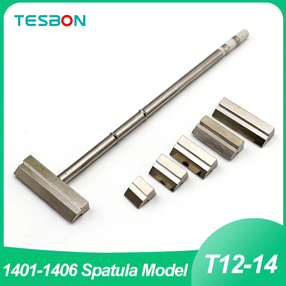 T12-14 Series Spatula Model Rapid Heating Replacement T12 Soldering Iron Welding Tools Set -  (1401/1402/1403/1404/1405/