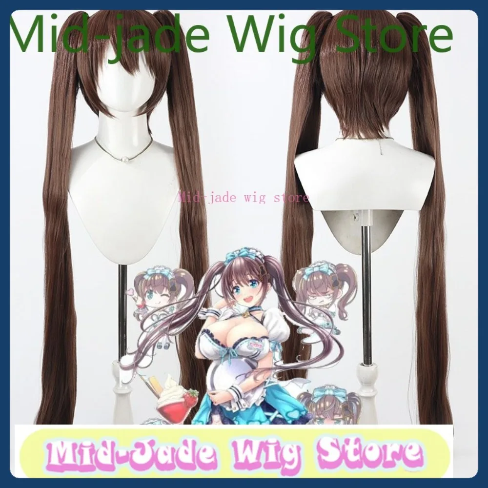 

Mid-jade Wig Store VTuber Oozora Tayuyu Cosplay Wig Halloween Anime Game Role Playing Synthetic Hair Clothing Props