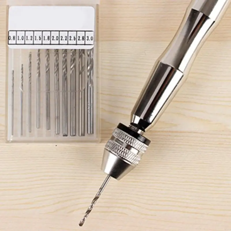 12pf Functional Hand Hand Set per artigiani e hobbisti include 10 bit per trapano