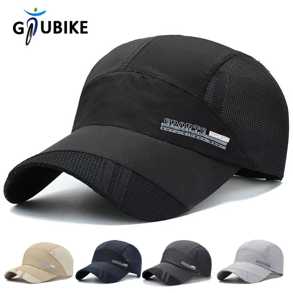 

GTUBIKE Регулируемая быстросохнущая шапка для бега, бейсбольная летняя сетчатая кепка с козырьком, спортивная крутая модная популярная уличная мужская и женская кепка