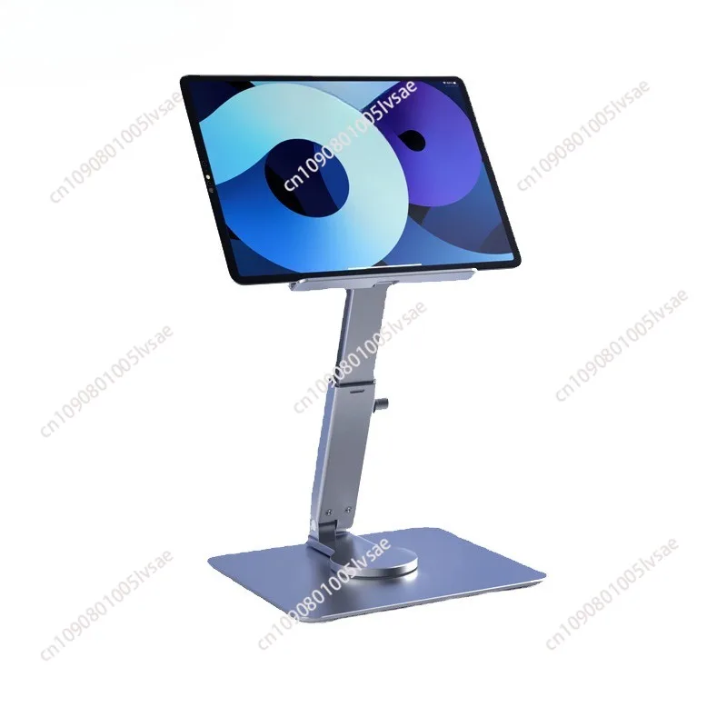 Tablet Stand 360°Rotating Folding Aluminum Adjustable Desk Holder Mount Riser for iPad Pro Air 4 Mini 12.9 4-14 Inch Samsung Ta