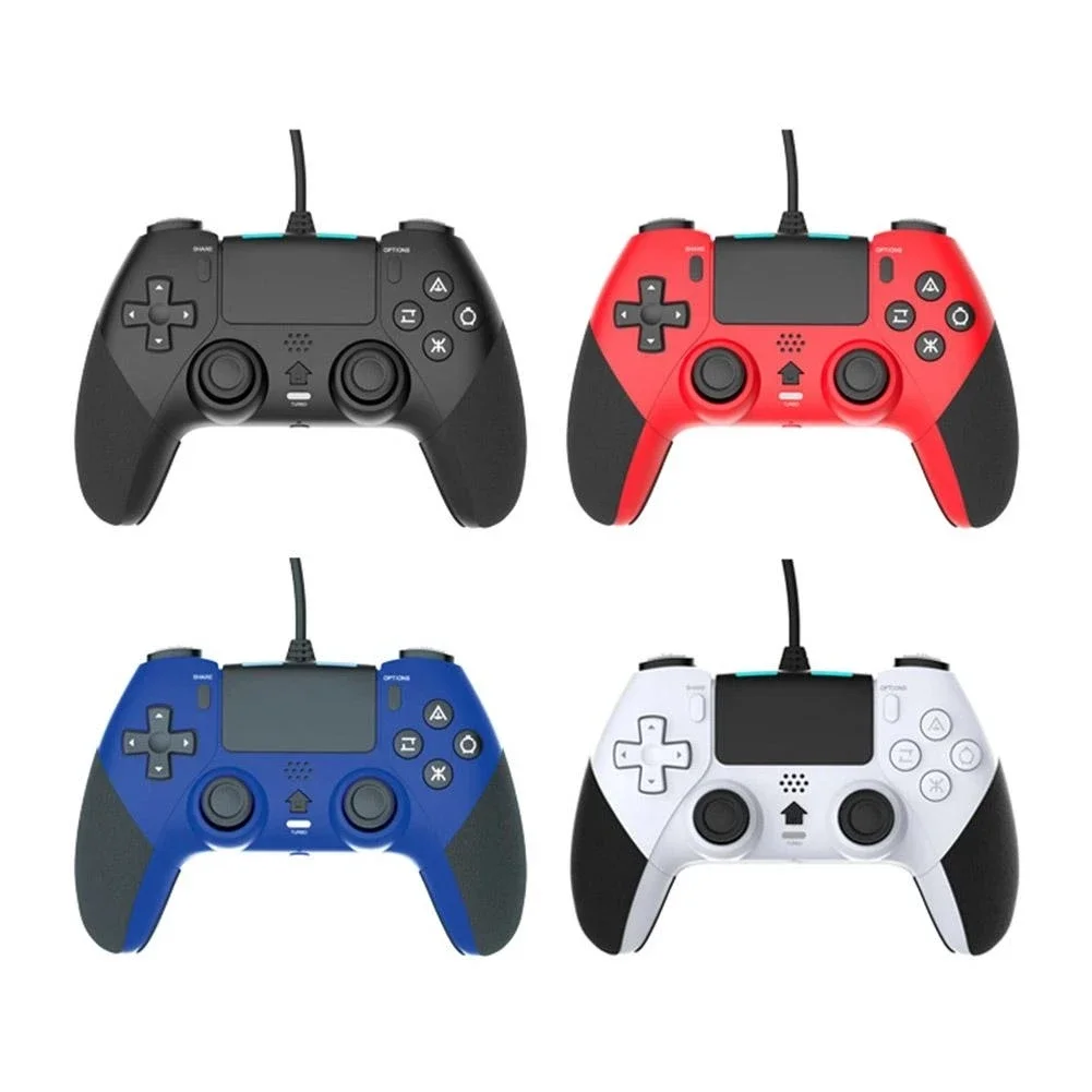 2022 NEW Usb Wire-control Gamepad Controller Compatible For PS4 Joystick Gamepads With 6-axis Vibration Function