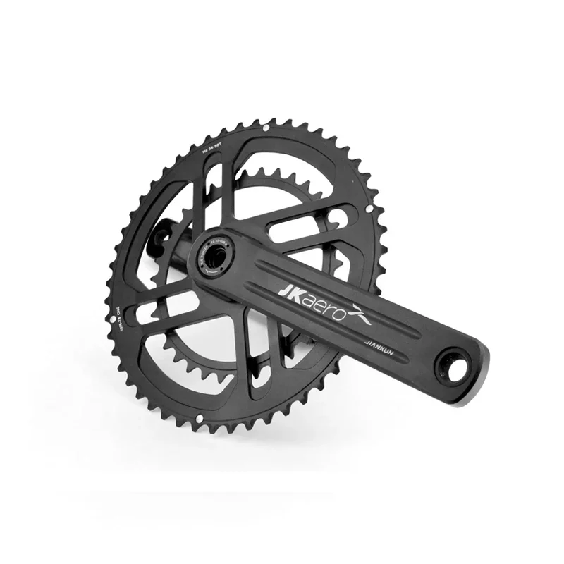 JIANKUN 34-50T/39-53T 22 24 Speed Road Bike Crank Set BCD 41mm Threaded BB29 Bicycle Crank Chainwheel for Sale