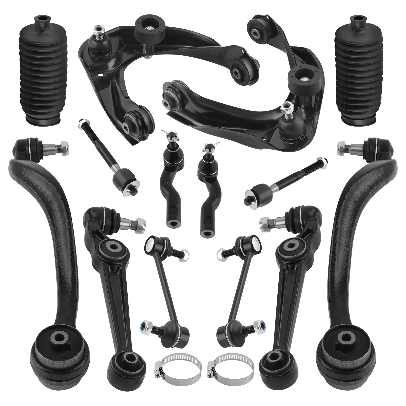 Xds 14x Suspension Kit Front Upper Lower Control Arms Sway Bar For Ford Fusion Milan Lincoln MKZ 2010-2012