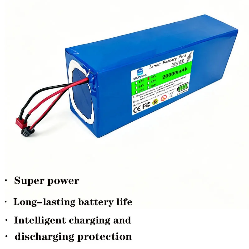 48V 20Ah electric scooter battery 13S5P 18650 Class A battery cell 500W-1000W suitable for Citycoco built-inBMS safe and durable