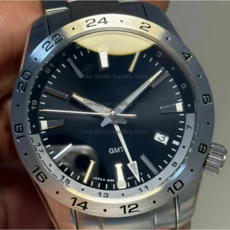 

Quartz dual time zone sports night light outdoor leisure SBGN029G men's watch pointer GMT waterproof