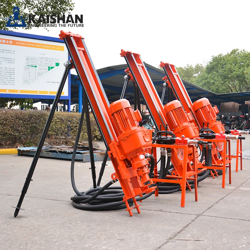 hot selling kaishan electric portable drilling rig 80m drilling machine for mining