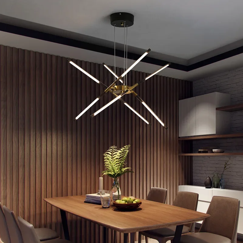 Art Designer LED Patent 6 8 10 12 Heads Ceiling Chandelier Dining Table Kitchen Remote Control Suspension Indoor Lighting Decor