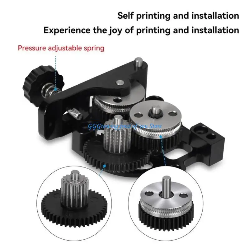 

H9EB Extruder Gear Set For 3D Printer Offering Increased Extrusion Wheel Size