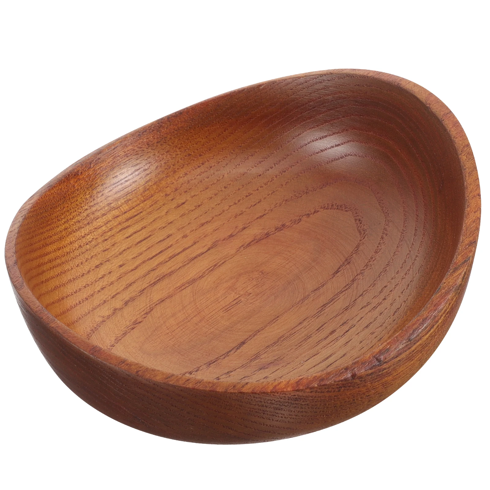 

Acid Zizyphus Wood Bowl Handcrafted Natural Wooden Serving Bowl for Salad Fruit Noodles Soup Cereal Small Rustic Dinnerware