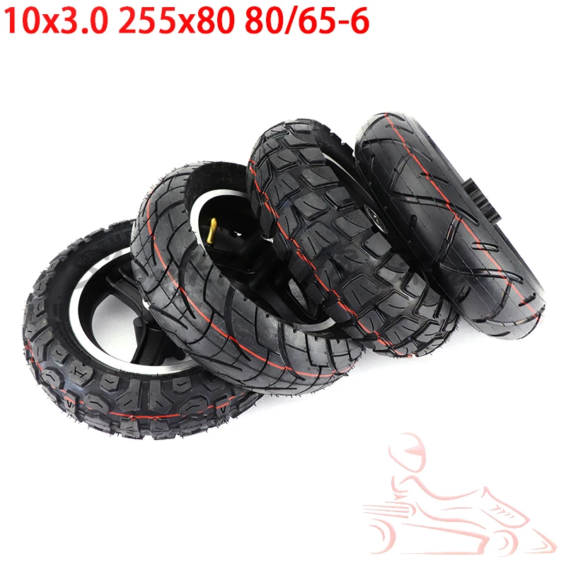 10 Inch TUOVT Tire for Speedual Grace 10 Zero 10X Kugoo M4 Pro Tire 10x3 Inch Off-Road Inside Outside Tire Wheel Hub 255x80