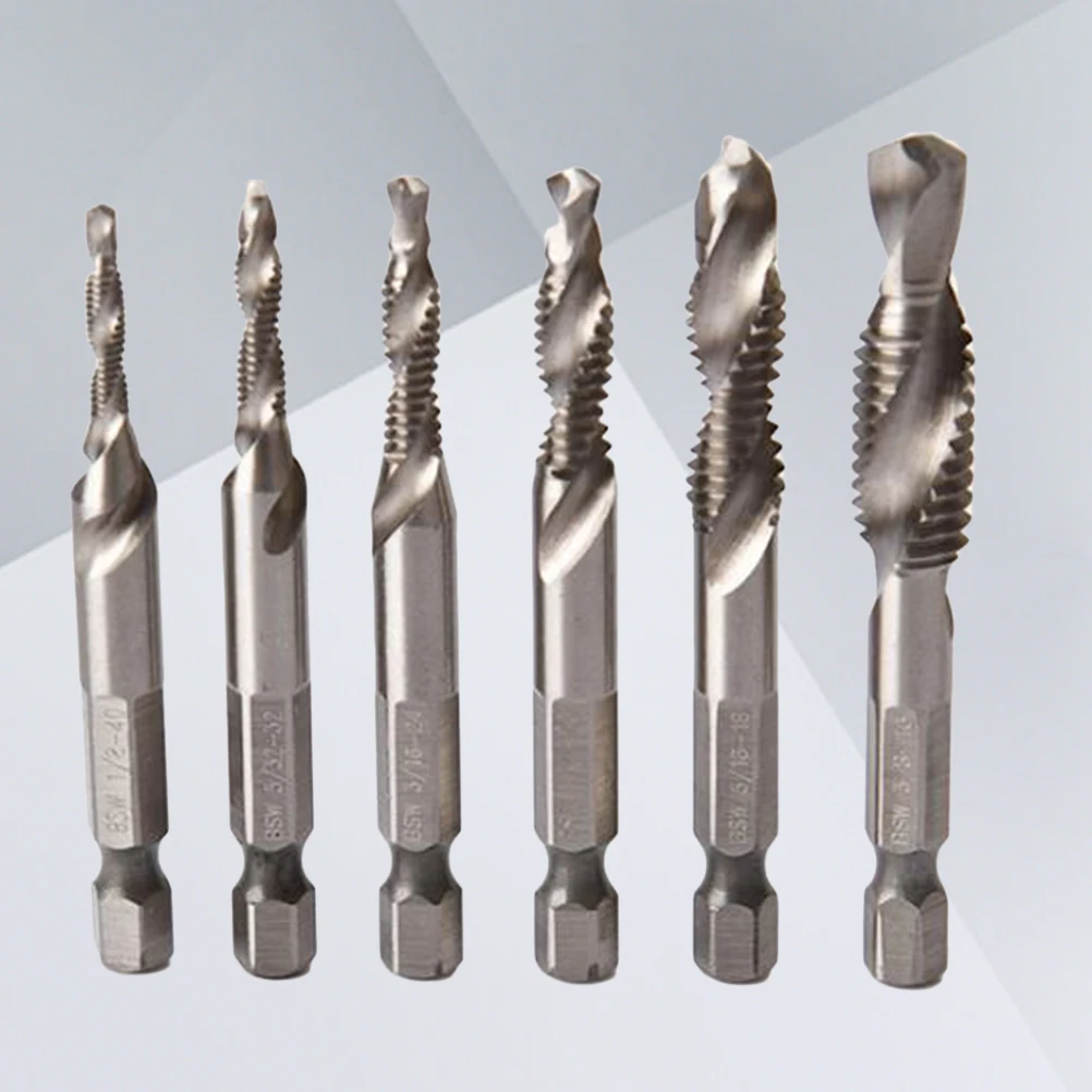 

6pcs High speed Steel Drill Bits 3mm 4mm 5mm 6mm 8mm 10mm Sturdy Abrasion Resistant for Wood Plastic Metal DIY Engineering