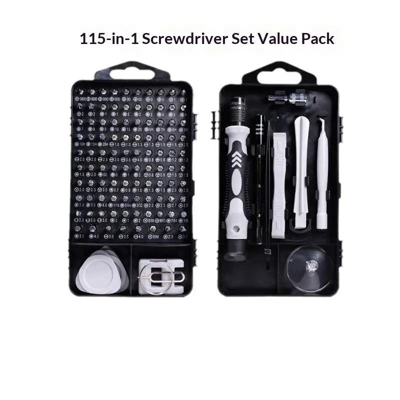 【S】2026 115 In 1 Precision Screwdriver Set Magnetic Repair Tools Kit For Computer Laptop Phone Household Repairs