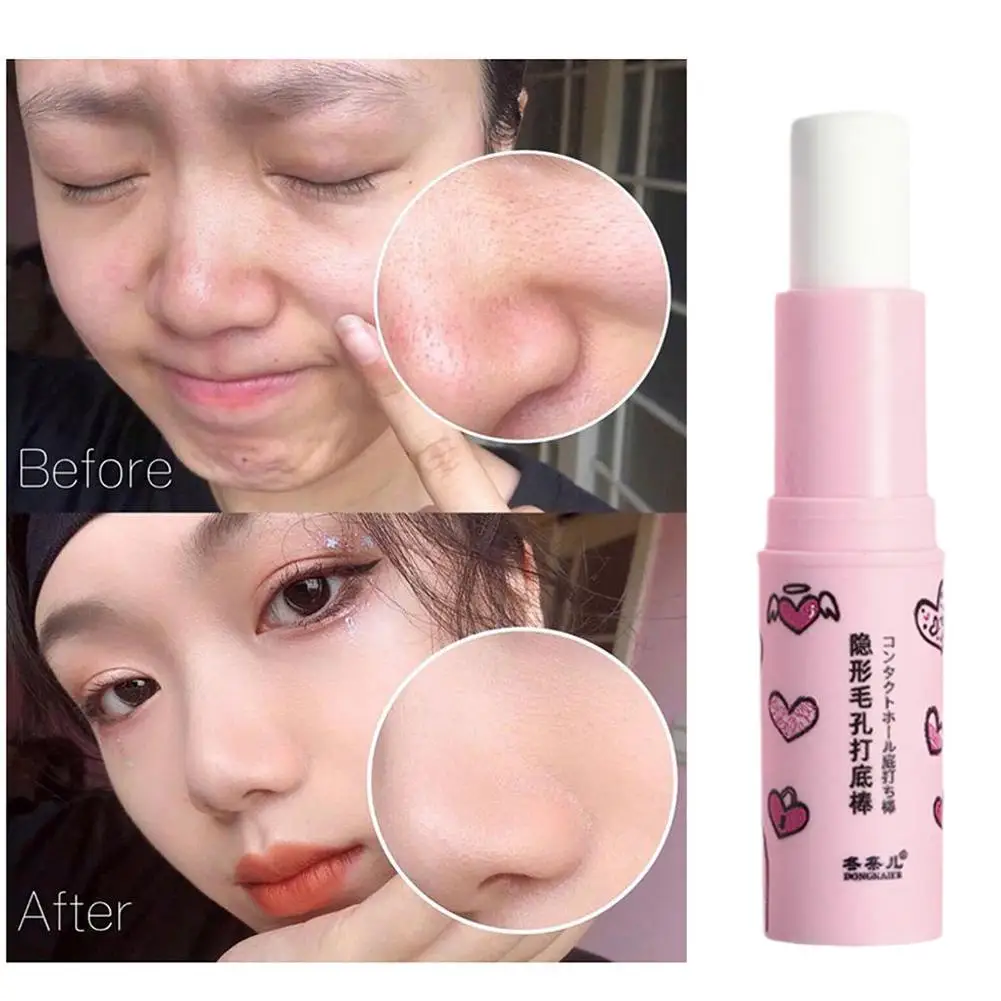 2023 Nieuwe Magische Poriëngum Primer Stick Onzichtbare Porie Concealer Isolerende Make-Up Front Stick Primer Voor Gezicht Hydrateren P B0g5