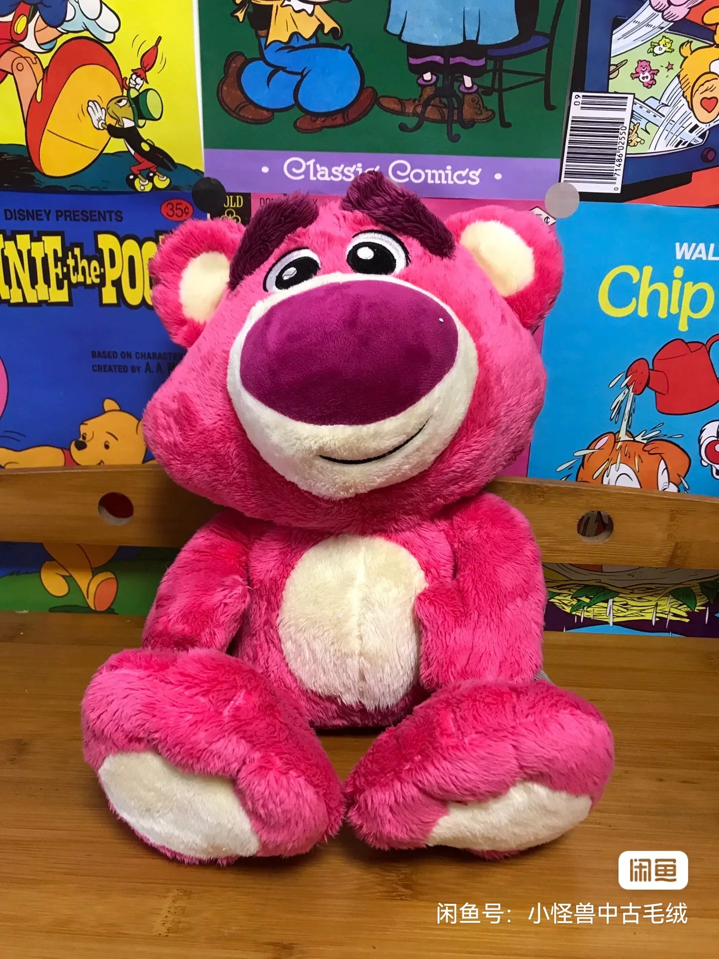 

Original Disney Big-footed strawberry bear Plush Toys stuffed anima Dolls