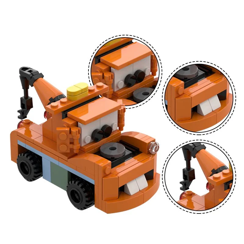 Animation Film Geschwindigkeit Sport Auto McQueen Baustein MOC Mutated Monster Lightning Racing Modell DIY Kinder Spielzeug Geburtstag Geschenk