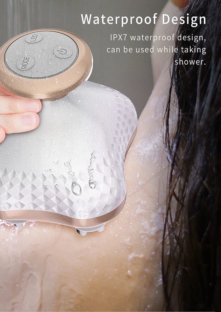 Идеальный массажер для головы, водостойкий электрический беспроводной массажер для кожи головы, домашнее животное, кошка, собака, массаж тела, вибрационное устройство для разминания глубоких тканей