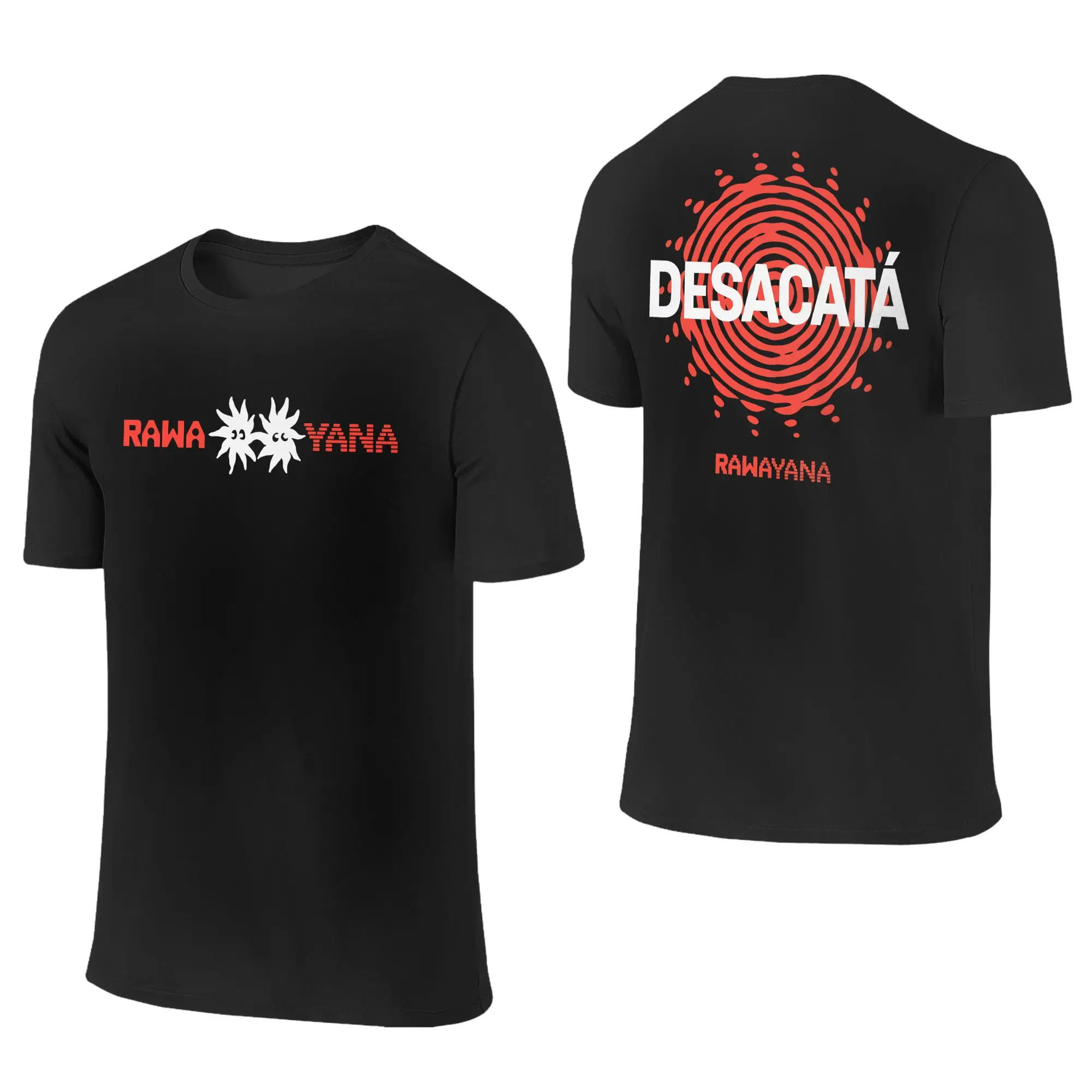 Rawayana Donde Es El After Music T-Shirt Summer  Vintage T-Shirts Cotton Harajuku Tshirt For Men Short-Sleeve Pattern Tees