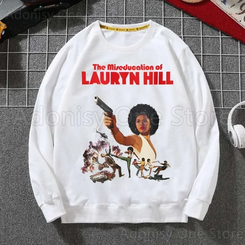 Fugees Refugees Lauryn Hill Men Hoodie Autumn Hip Hop Streetwear Men Pullover Sweatshirts Hoodies Mens White Color Hoodie Male