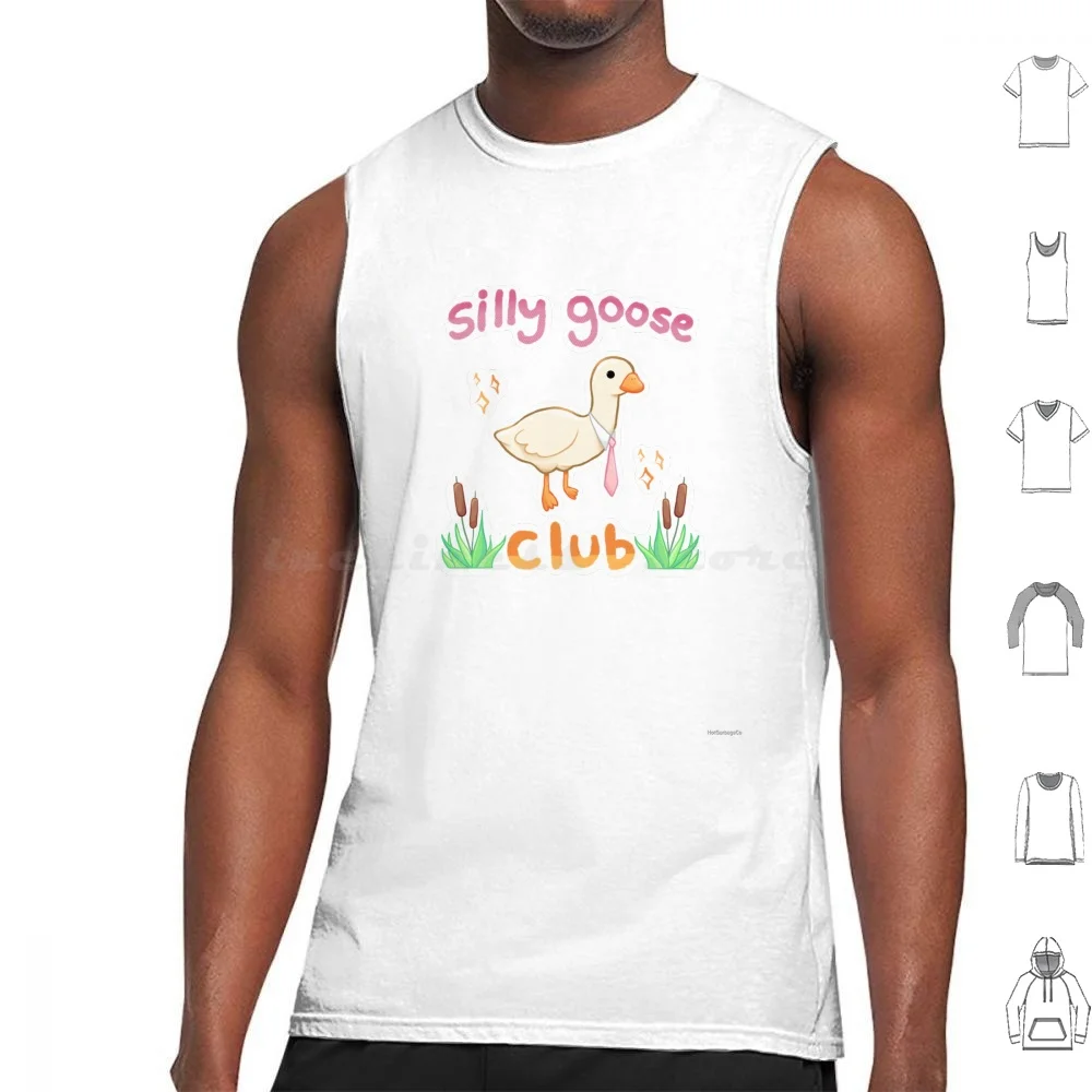 Silly Goose Club Tank Tops Vest Sleeveless Raccoon Tummy Ache Survivor Tummy Ache Funny Cute Hot Garbage Silly Goose Goose