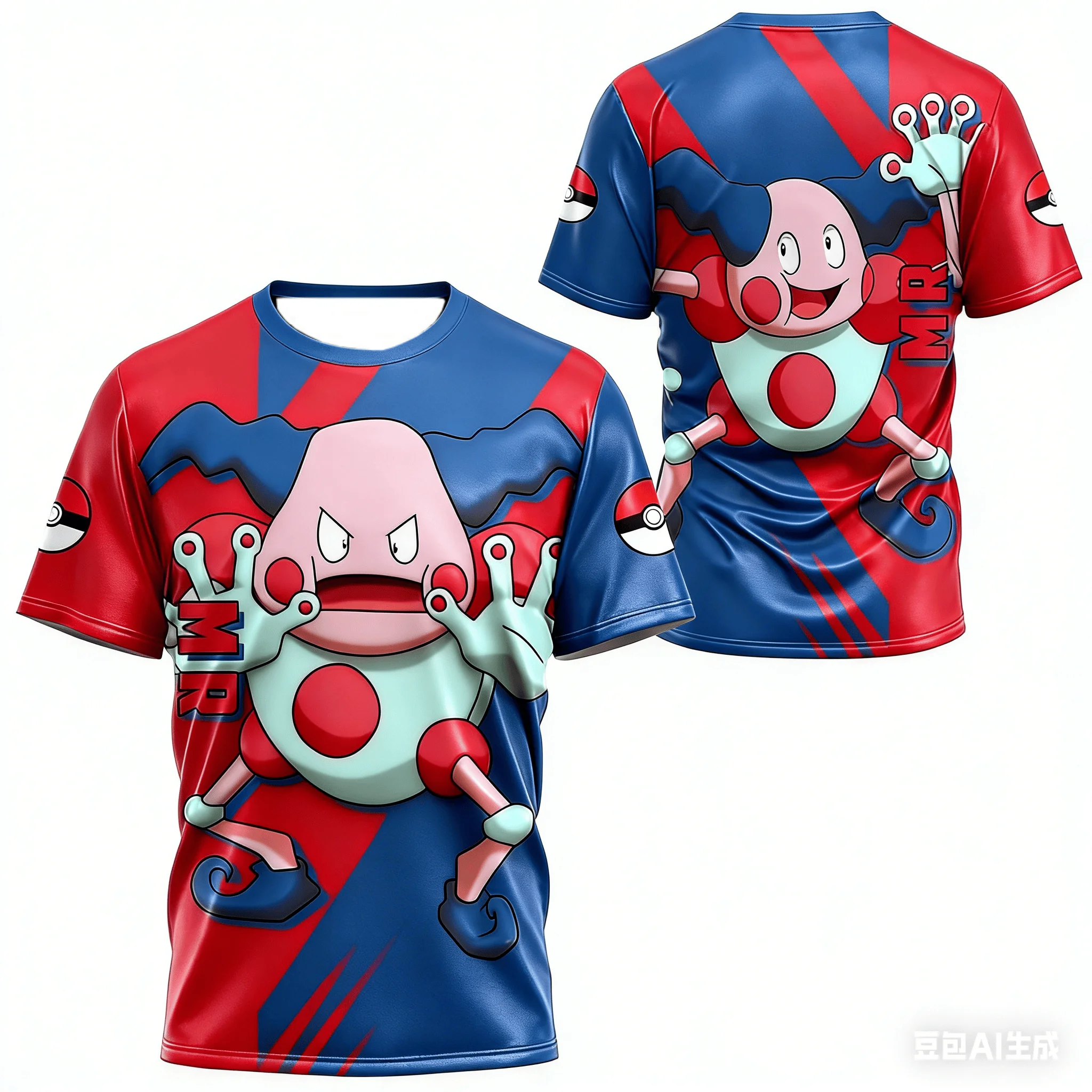 Pok É Mon's neues, stilvolles und lustig bedrucktes Sommer-Sport-T-Shirt für Erwachsene/Kinder, atmungsaktiv und schnell trocknend, für die ganze Familie, für Kinder