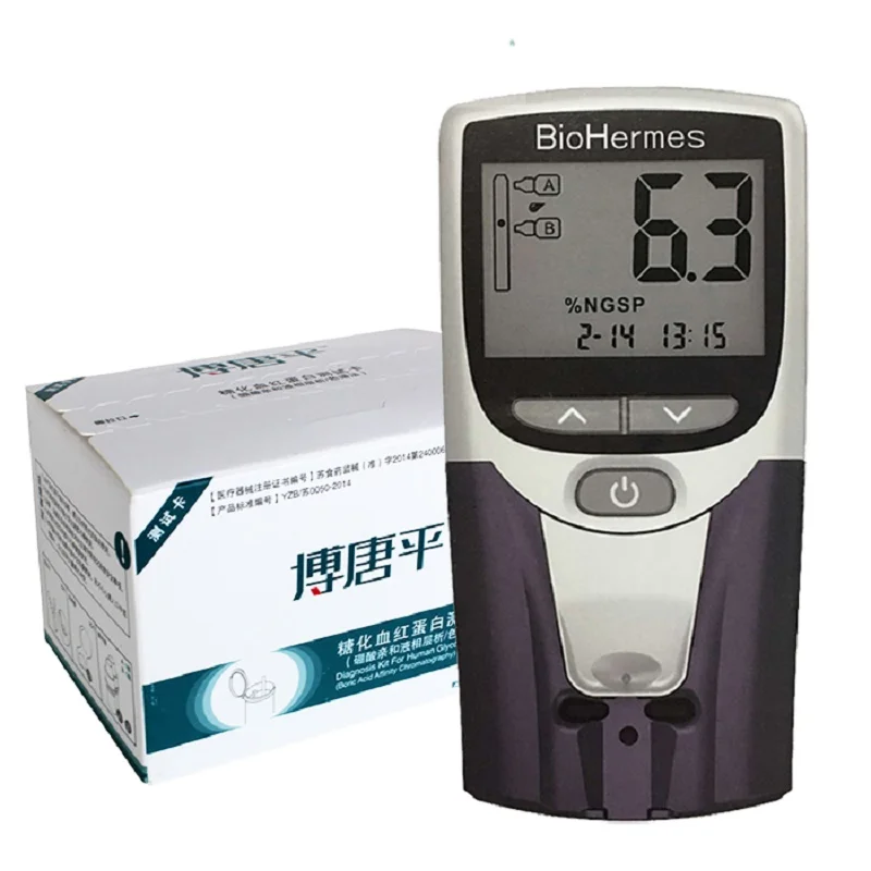 Biohermes New Typehandle Hba1c Blood Dripping Economic Instrument Medical Glycated Hemoglobin Detector Test Paper