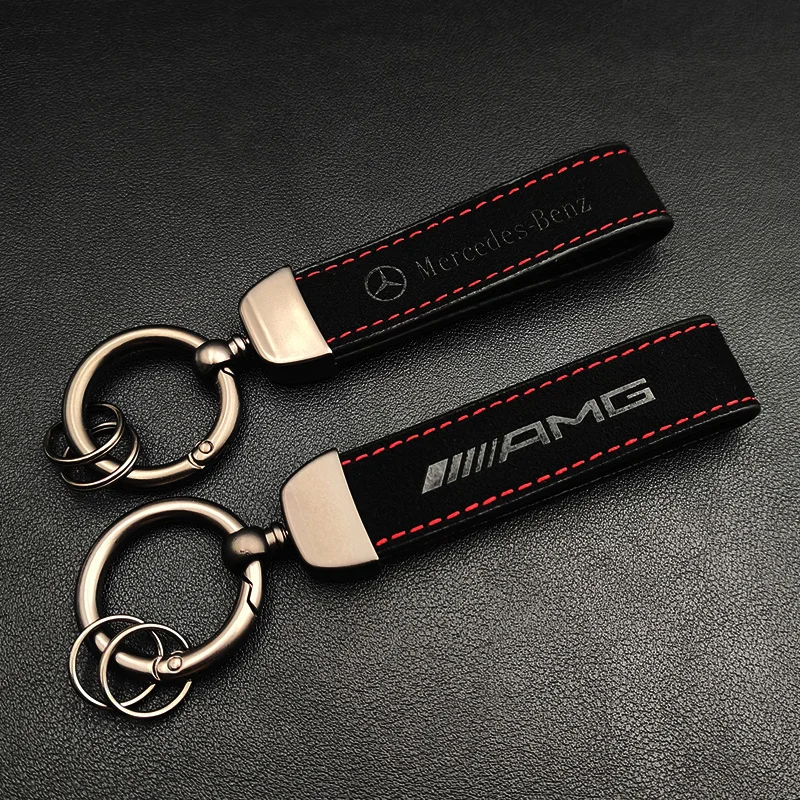 2024 New Man Keyring Women Luxury Car Keychain For Mercedes Benz AMG W204 W205 W212 W213 W222 x153 W176 W177 Keychain Accessory