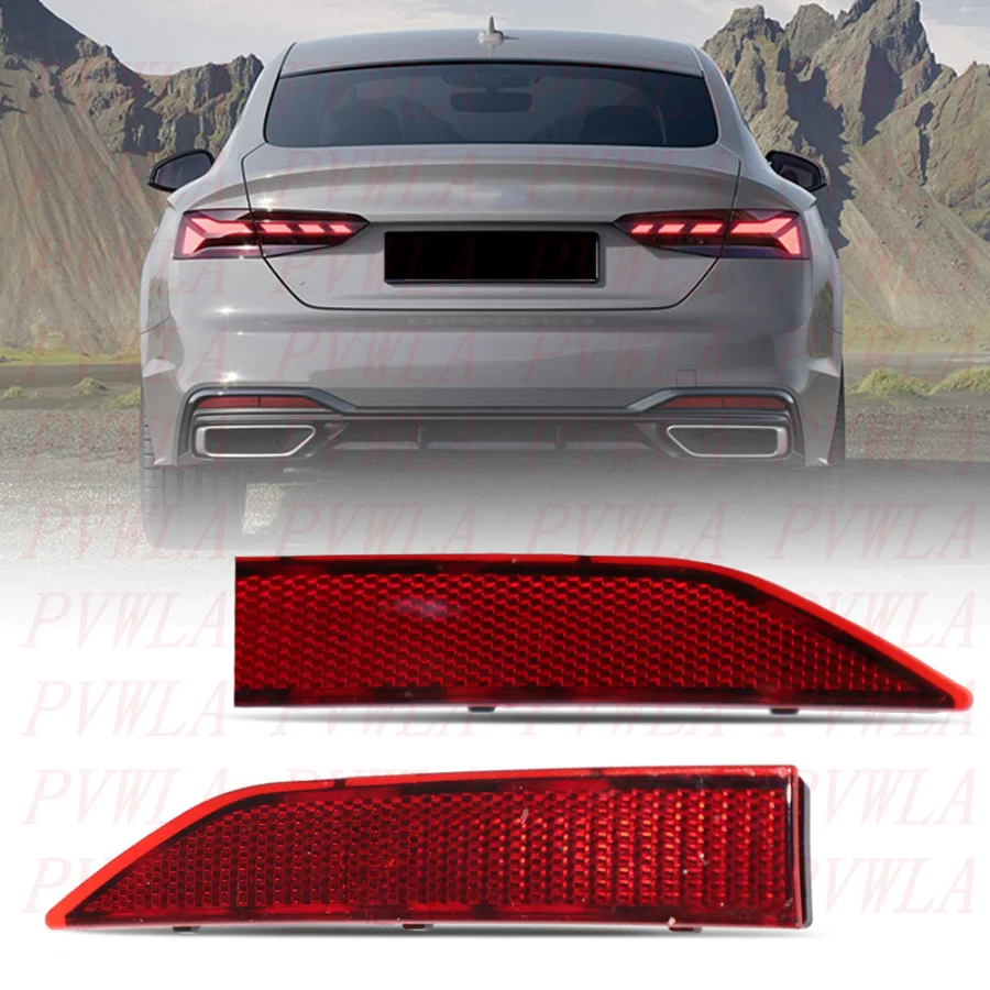 Para audi a4 a5 2017 2018 2019 2020 2021 2023 2024 refletor de para-choque traseiro lateral interno acessórios para carro 8w0945103 8w0945104