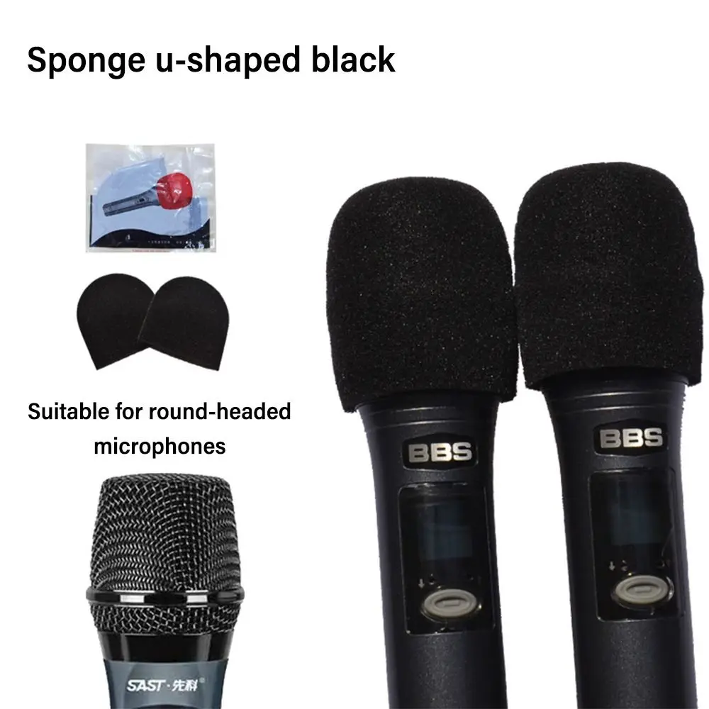2 Teile/satz Einweg Mikrofon Abdeckung Schwamm Mic Ersatz Zubehör Mic Staub Proof Abdeckungen Mikrofon Windschutzscheibe