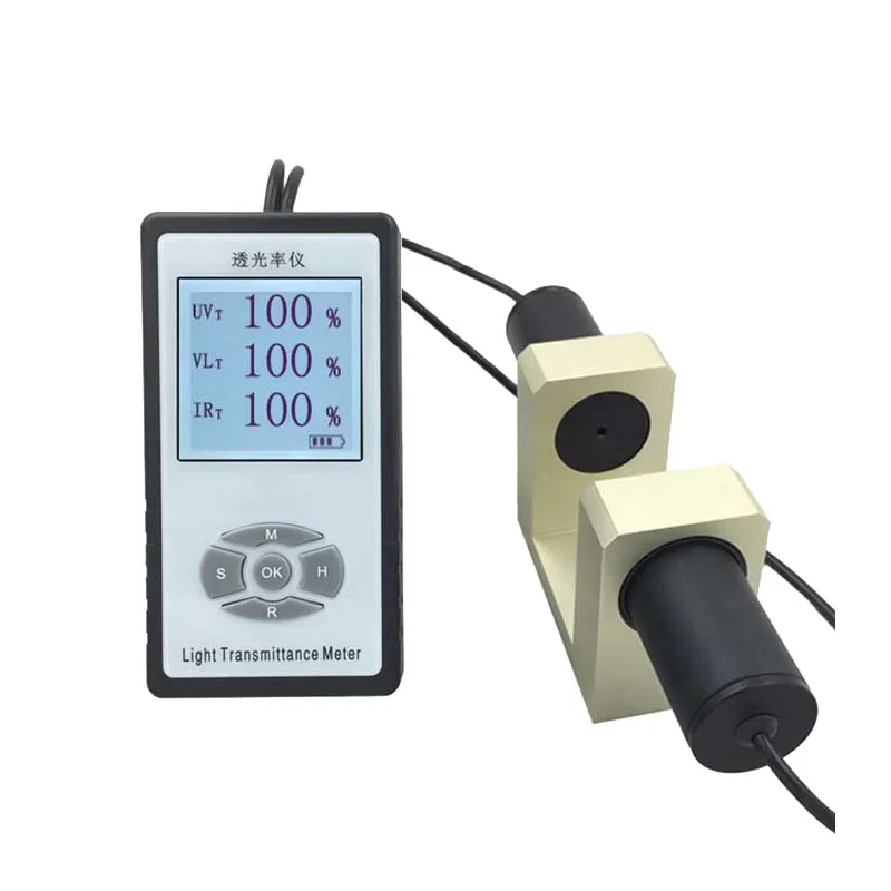 

Three-band transmittance meter, glass lens infrared shading analyzer