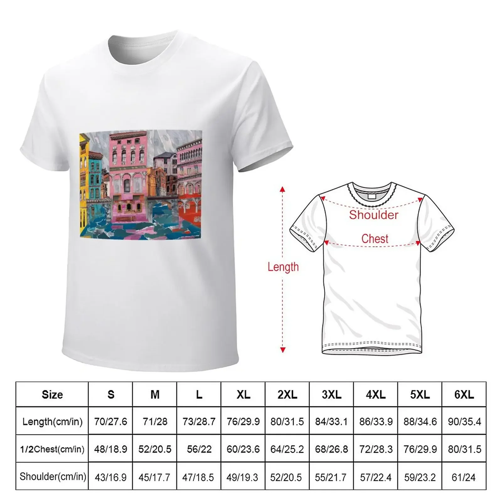 The Canals of Venice T-Shirt vintage clothes Short sleeve tee plus sizes quick drying plain white t shirts men