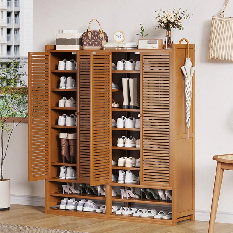 خزانة الأحذية المعدنية الحديثة رخيصة فاخرة جميلة درج خزانة خذاء طويل القامة أثاث معدني حديث Armario Zapatero للمنزل #3