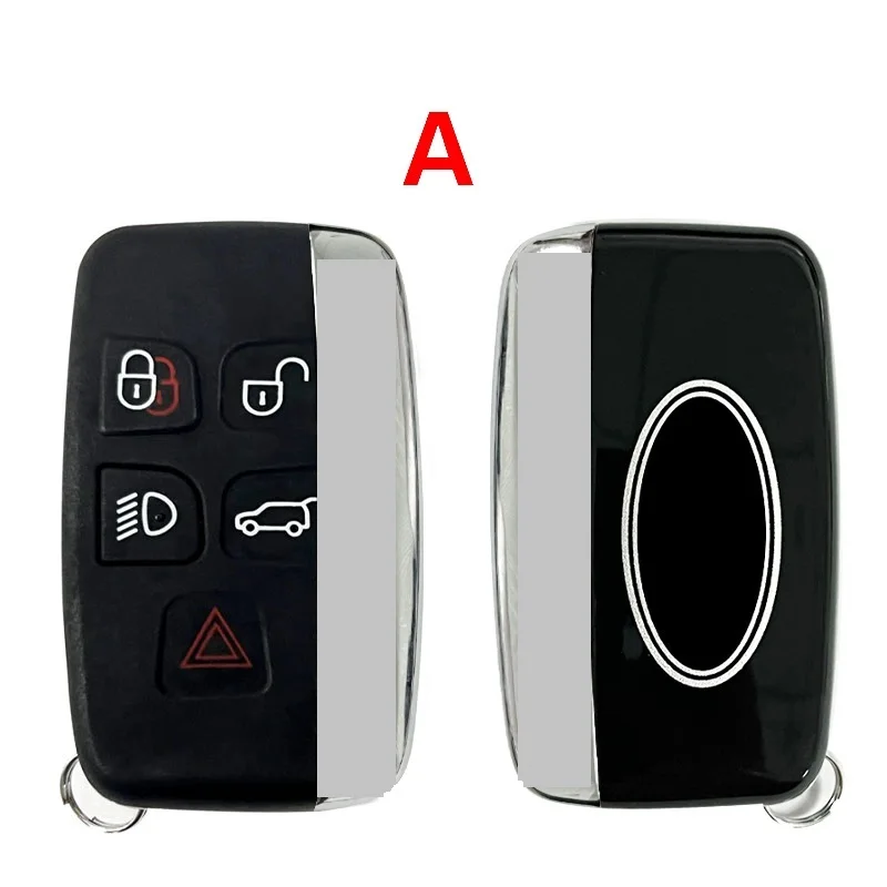 CS 004011   Wymienna obudowa klucza z kluczykiem awaryjnym z logo Pasuje do Land Rover Range Rover Evoque Sport LR4 JLR Smart Key Cover