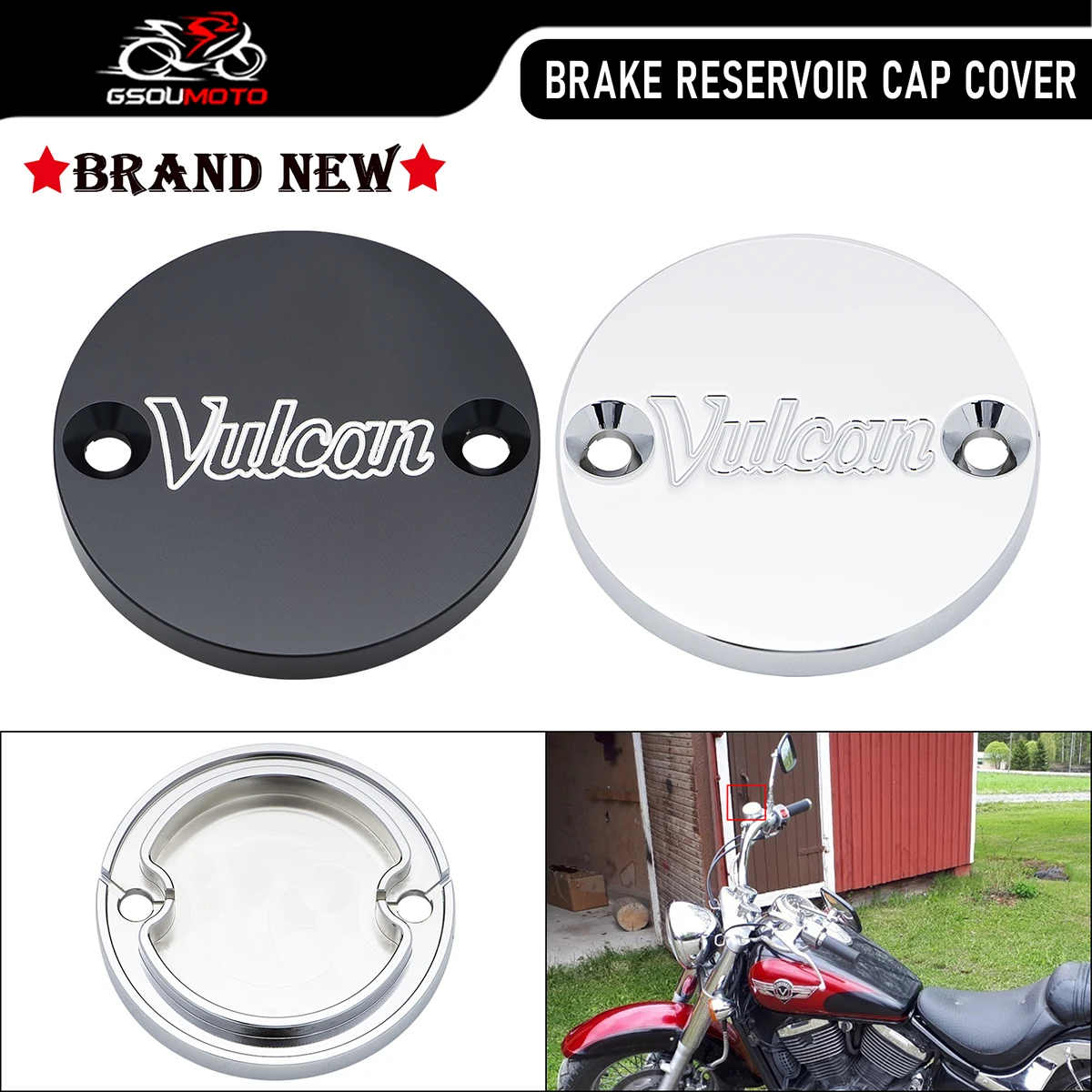 Motorcycle Accessories Front Brake Master Cylinder Reservoir Cover Cap Protector For Kawasaki Vulcan VN 500 750 800 1500 VN800