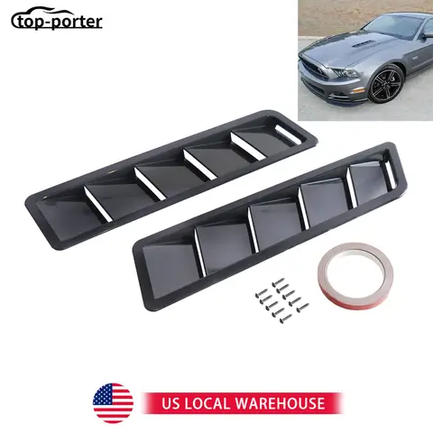 2 szt. Kratka wlotu powietrza na maskę silnika, panel wlotowy, listwa ozdobna, żaluzja, wlot powietrza, dekoracja, wloty powietrza na maskę, chwytacze, żaluzje na maskę, spoiler, listwa SL