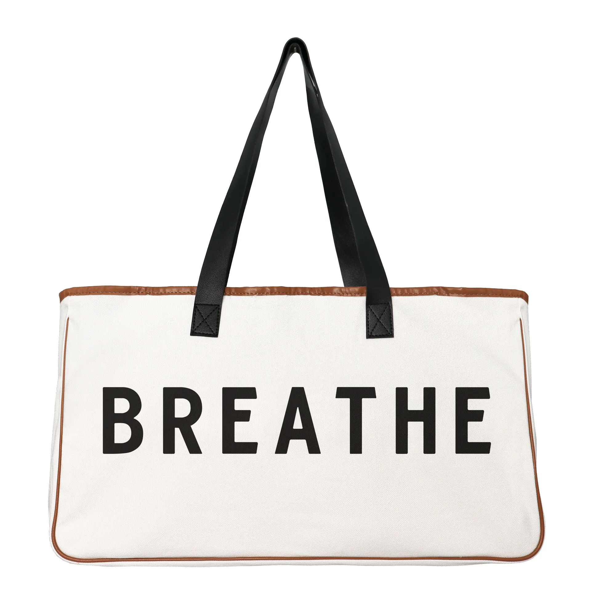 Grande capacità il Weekend Vibes Canvas Tote Duffel bagaglio borsa da spiaggia da viaggio Eco tessuto Summer Fashion minimalista vacanza Slogan