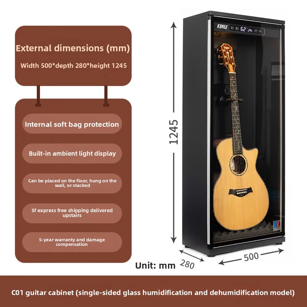 : Feuchtigkeitsgesteuertes Gitarrengehäuse