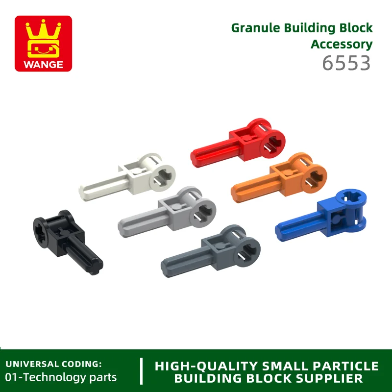 20Pcs/lot 6553 Technical Axle 2L with Reverser Handle Axle Connector DIY Children's Toy Assembly Parts