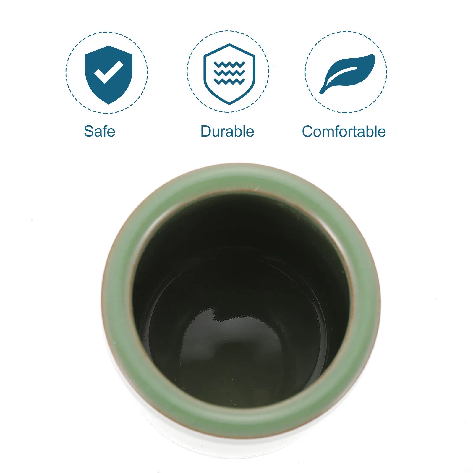 

1Pcs Ceramic Pen Holder Round Pencil Organizer for Office Study Desk and Stationery Storage Ceramic Pen Holder