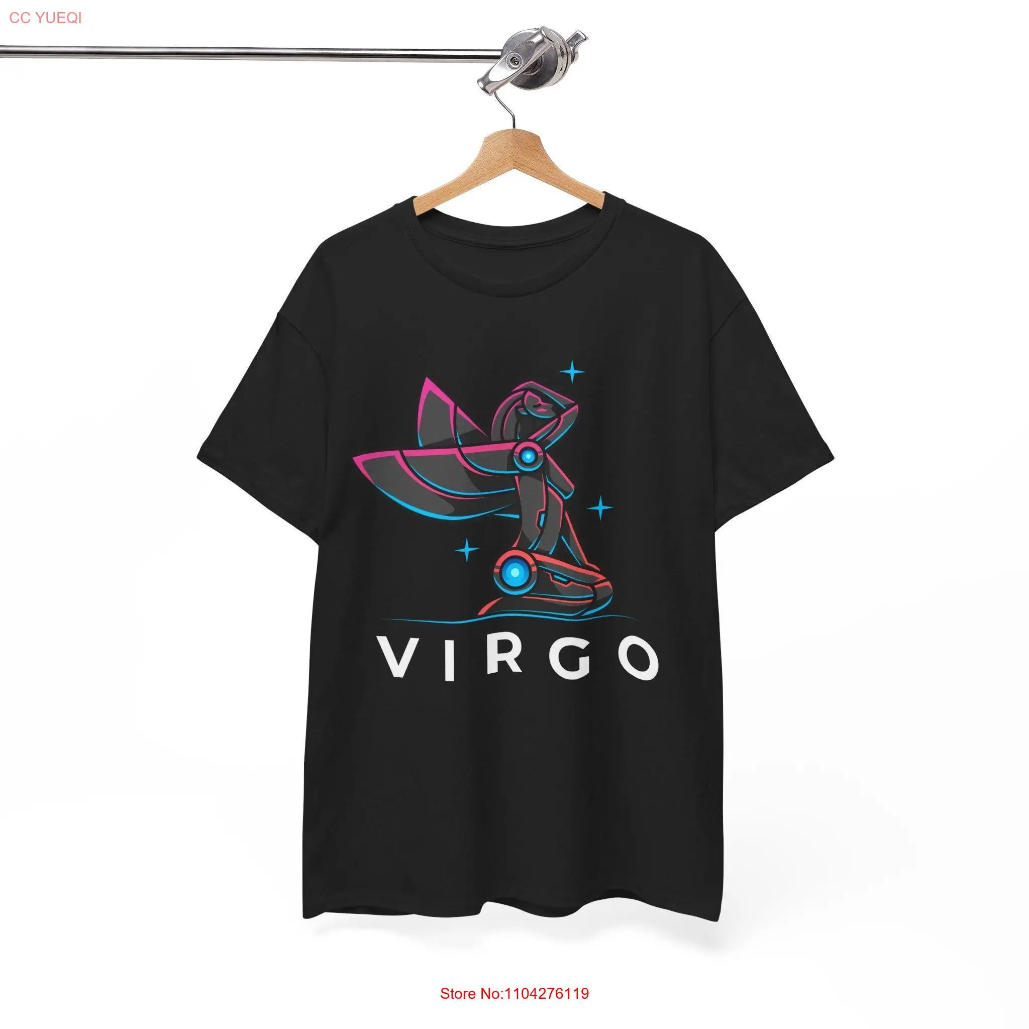 Virgo Modern Mecha Robotic Zodiac T Shirt Sign Facts Astrology Birthday  long or short sleeves