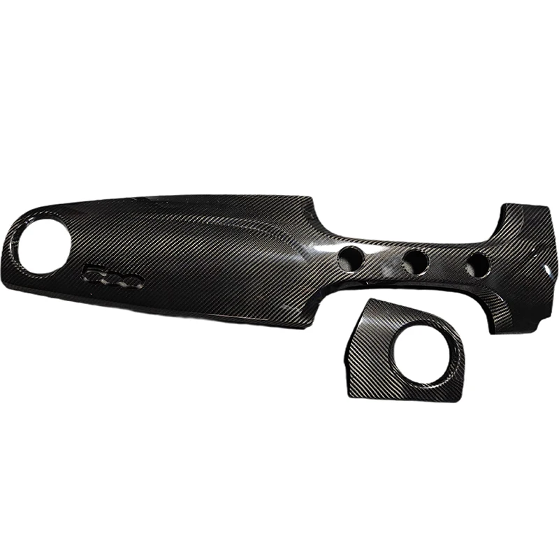 

Совершенно новый чехол для приборной панели в гоночном стиле из сухого углеродного материала для Fiat 500 Abarth 595 695 2007-2015 годов (2 шт.)