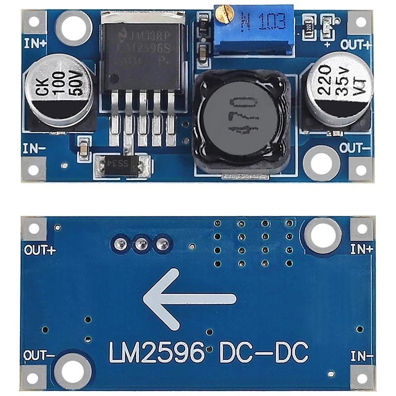20 قطعة LM2596 LM2596S DC-DC تنحى متغير فولت منظم المدخلات 3.0-40 فولت الناتج 1.5-35 فولت قابل للتعديل محول فرق الجهد الإلكترونية #4