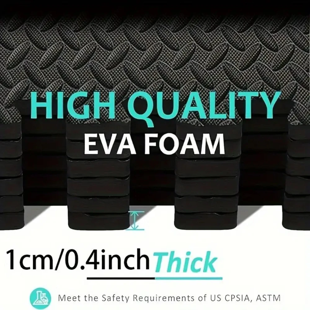 16 Piece Fitness Yoga Mat Soft EVA Foam Puzzle Mat Non Slip Interlocking Gym Mat Protective Mat for Fitness Equipment