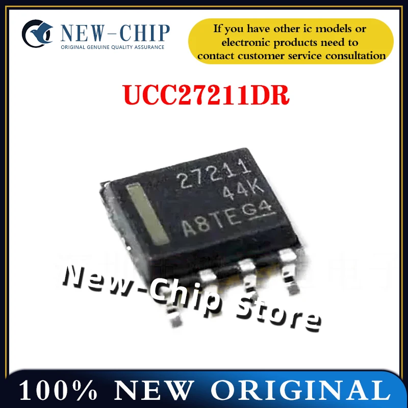 

2PCS-50PCS/LOT UCC27211DR SOP-8 Screen printing 27211 Bridge driver IC chip New Original UCC27211