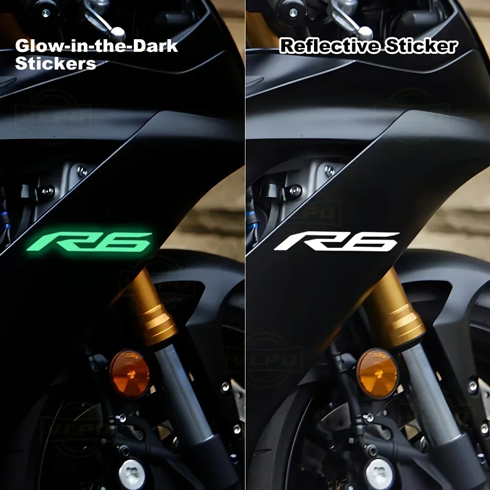 2 TEILE/SATZ „YZF-R6 Logo“ Motorradaufkleber, Premium Yamaha Sportbike Design Aufkleber, einzigartiges Moto-Enthusiasten-Zubehör